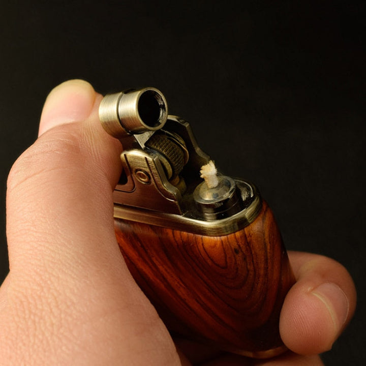 Wooden Vintage Spark Kerosene Lighter | Kalsten