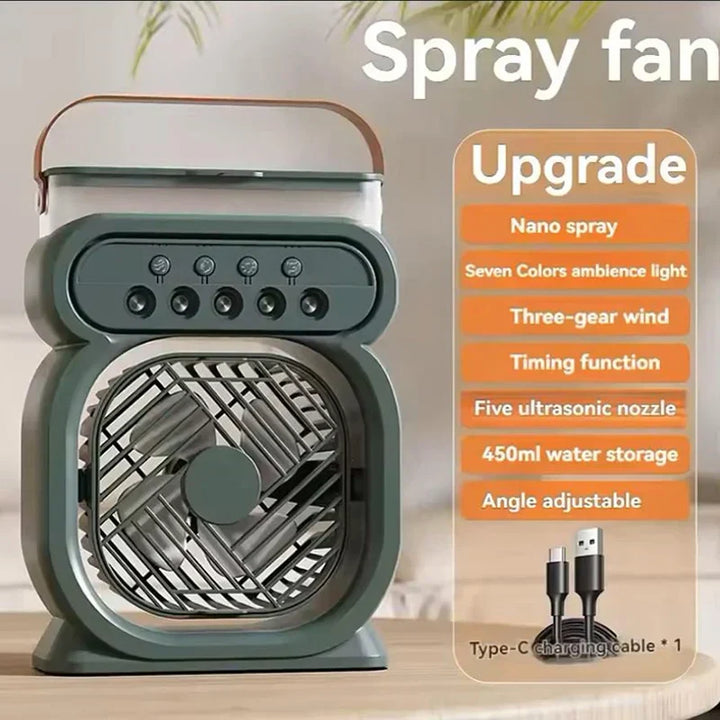 3in1 Air Cooler LED Night Lamp Humidifier Fan | Kalsten