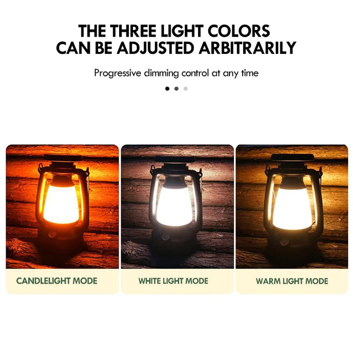 Nostalux Retro Lantern | LED Table Lamp with Remote Control | Rechargeable & Decorative | For Home, Camping & Bar | Kalsten