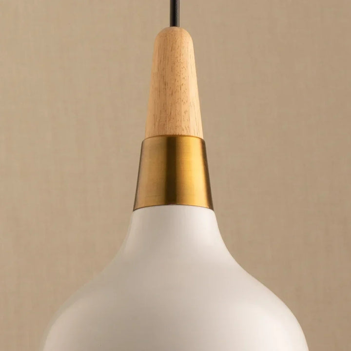 Nordic LED Pendant Light – 1.1m Wire, Modern Macaron Wood Hanger Lamp for Bedroom, Living Room, Restaurant & Home Decor | Kalsten