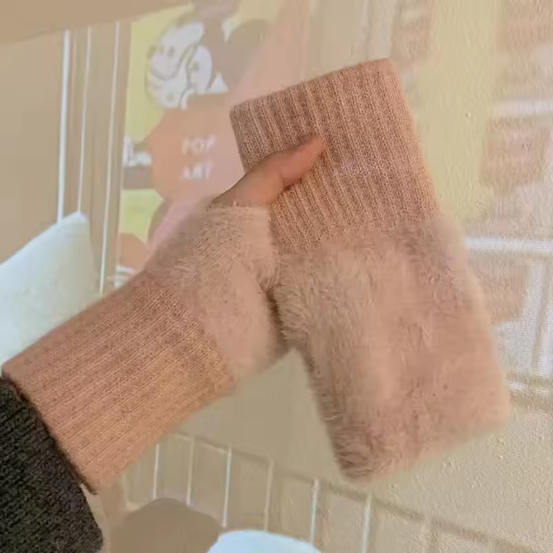 Unisex Fleece Fingerless Gloves – Warm, Soft and Functional | Kalsten