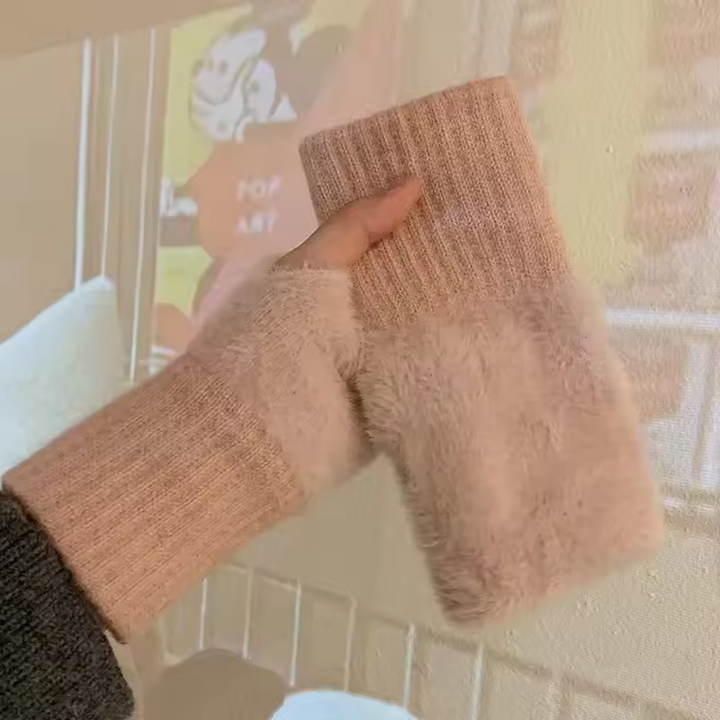Unisex Fleece Fingerless Gloves – Warm, Soft and Functional | Kalsten