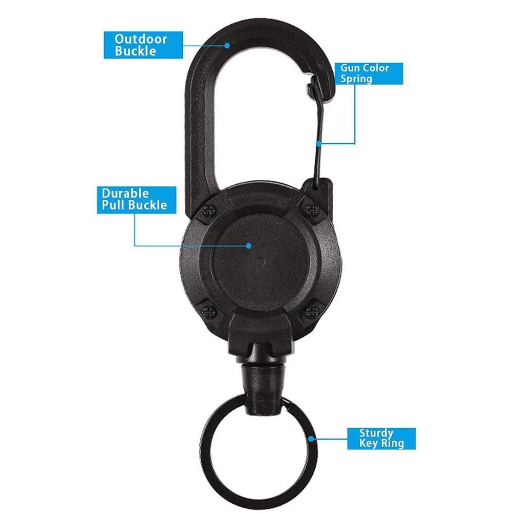 Heavy Duty Retractable Pull Practical Keychain | Kalsten