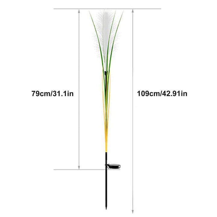 Solar Reed Waterproof Fiber Patio Lights | Kalsten