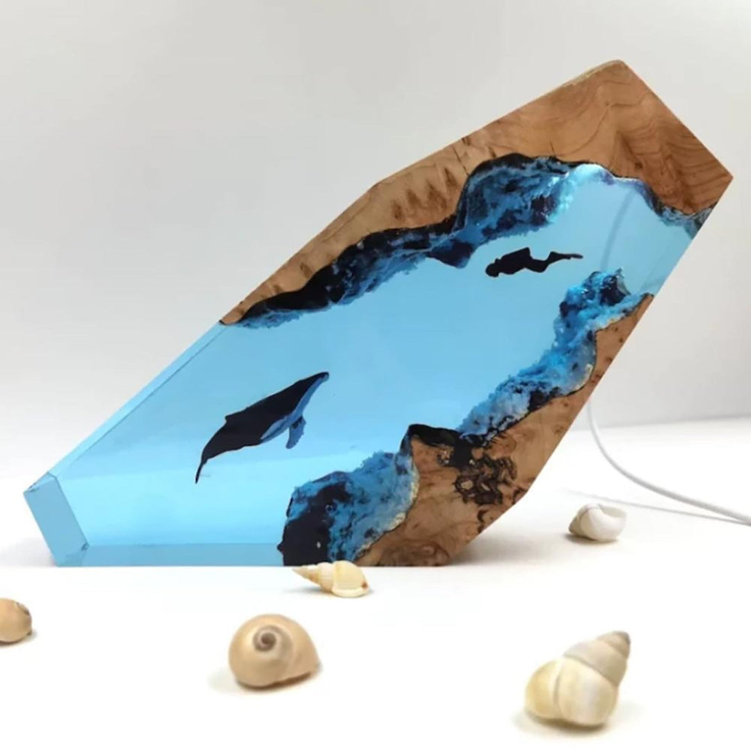 Deep Sea Adventure Resin Diver Lamp Decor | Kalsten