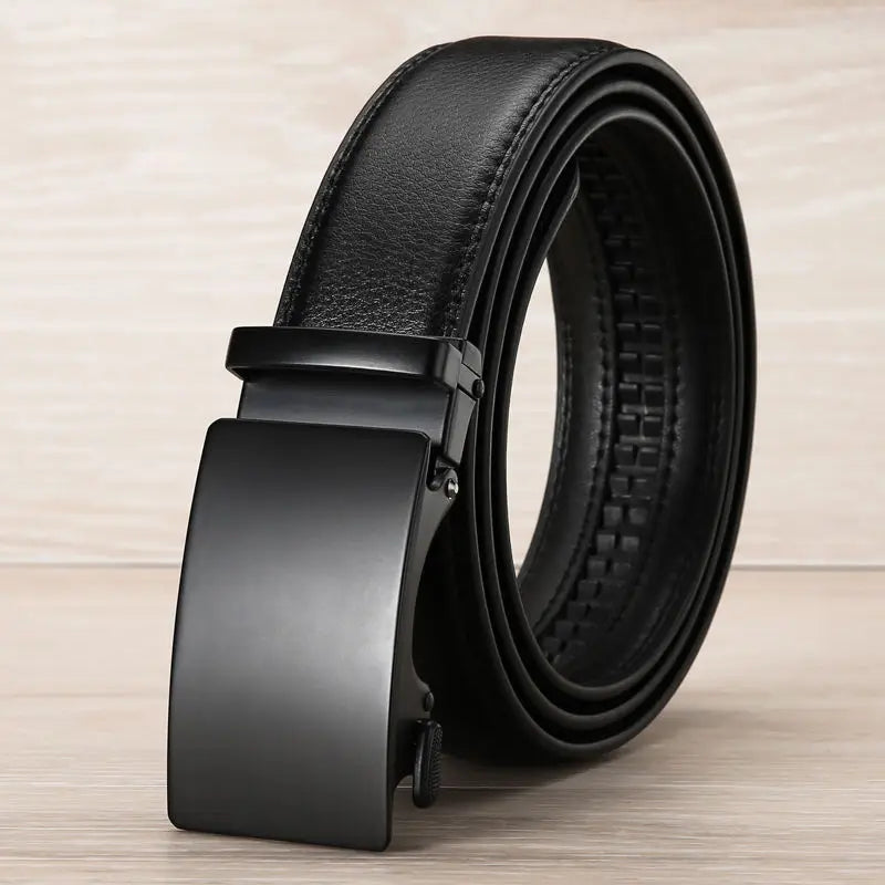 Automatic Buckle PU Leather Belt