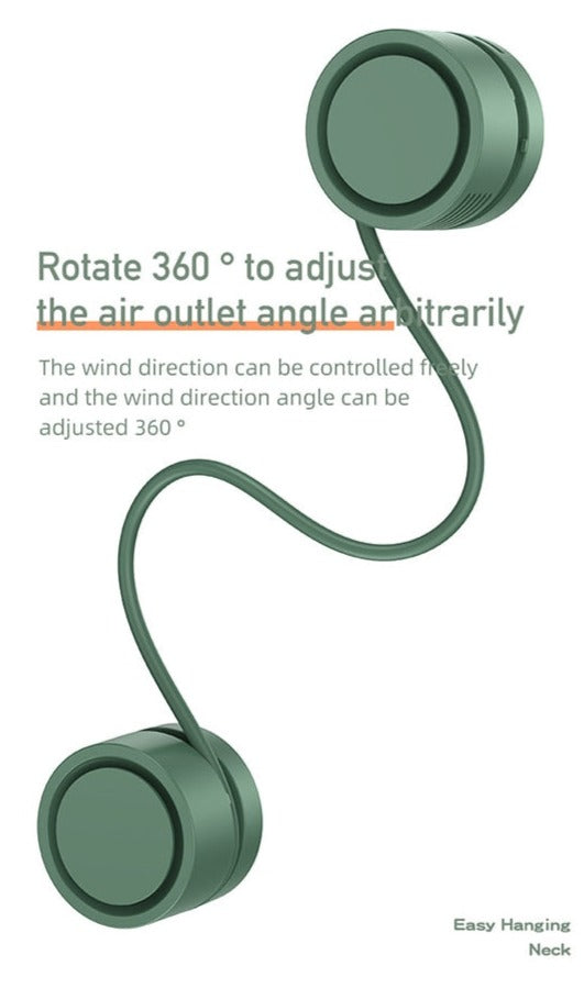 Retractable Aroma Therapy Bladeless Neck Fan | Kalsten