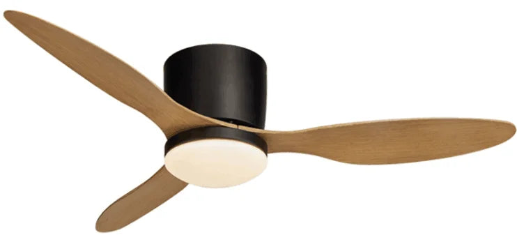 42/52 Inch Ceiling Fans with LED Lights - 3 Colors, 6 Speeds DC Motor, Remote Control, Low Profile Decorative Fans with Lighting | Karnz