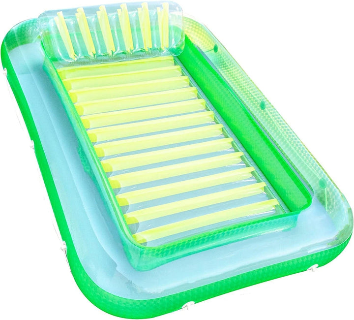 Inflatable Lounger with Headrest and Cup Holders | Kalsten
