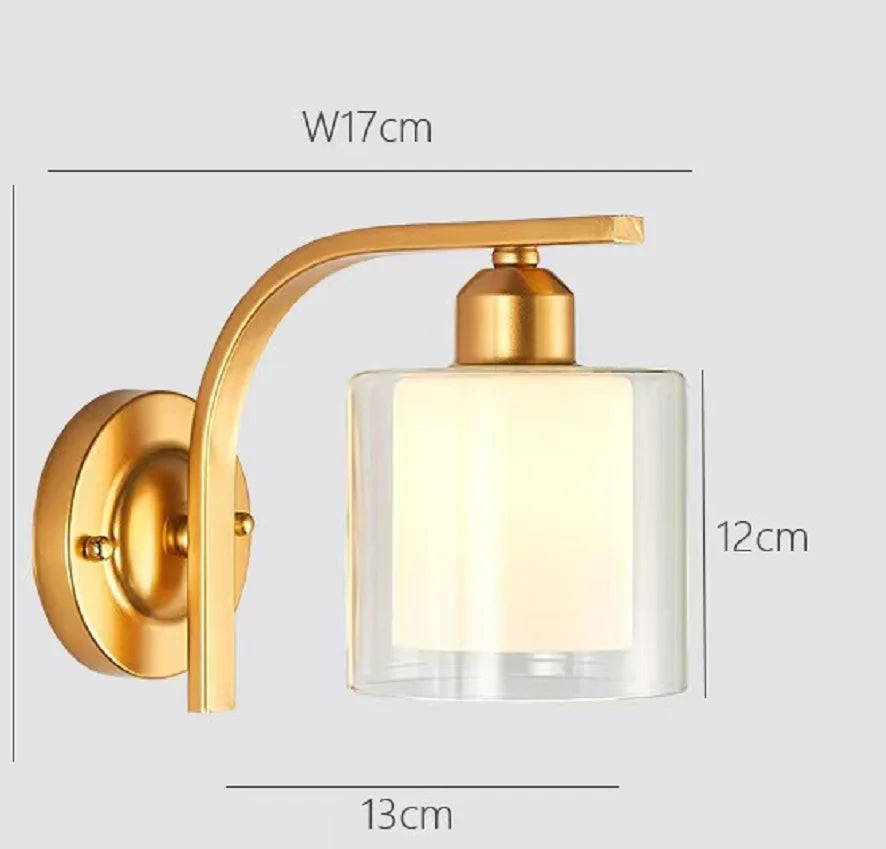 Modern LED Gold Glass Ball Wall Lamp for Indoor Lighting Decoration | Kalsten