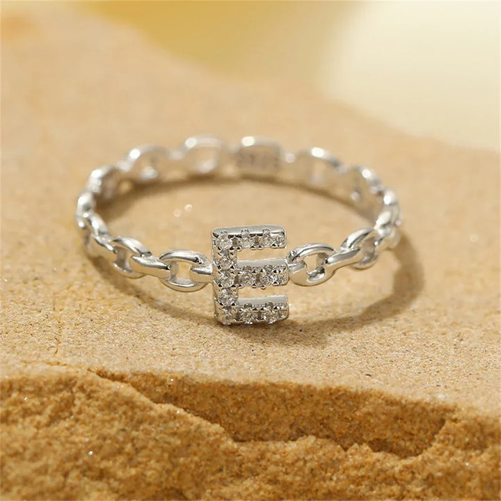 Kalsten | Dainty Diamond Letter Initial Ring