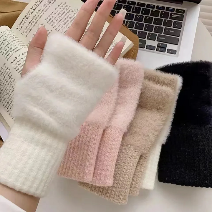 Unisex Fleece Fingerless Gloves – Warm, Soft and Functional | Kalsten
