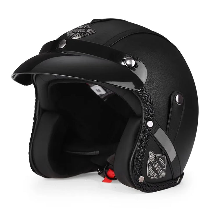 Kalsten | Retro Motorcycle Helmet – Kael – (Open Face 3/4)