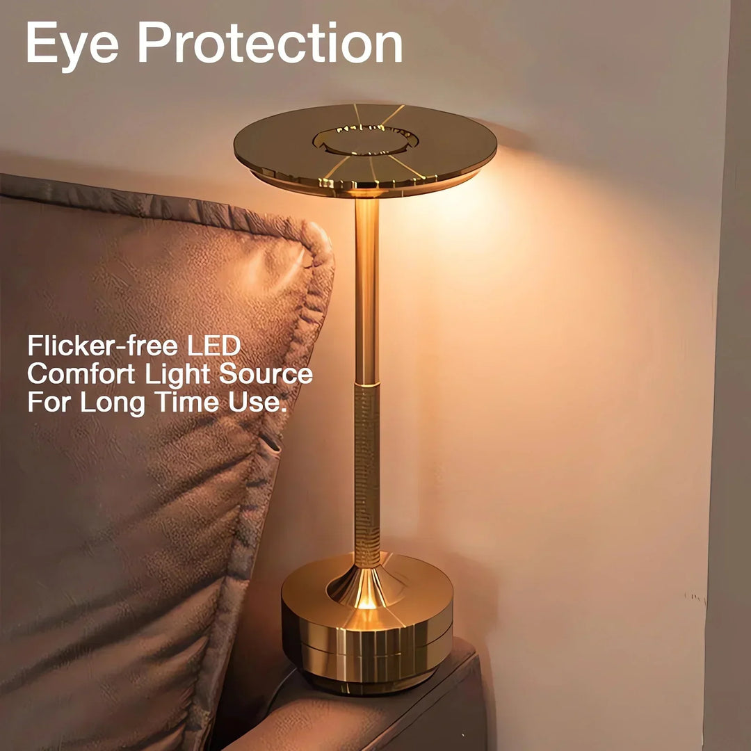 Cordless Rechargeable Modern Aura Table Lamp with Touch Controls | Wireless LED Light for Modern Side Tables and Office Desks | Minimalist Table Lamp | Kalsten