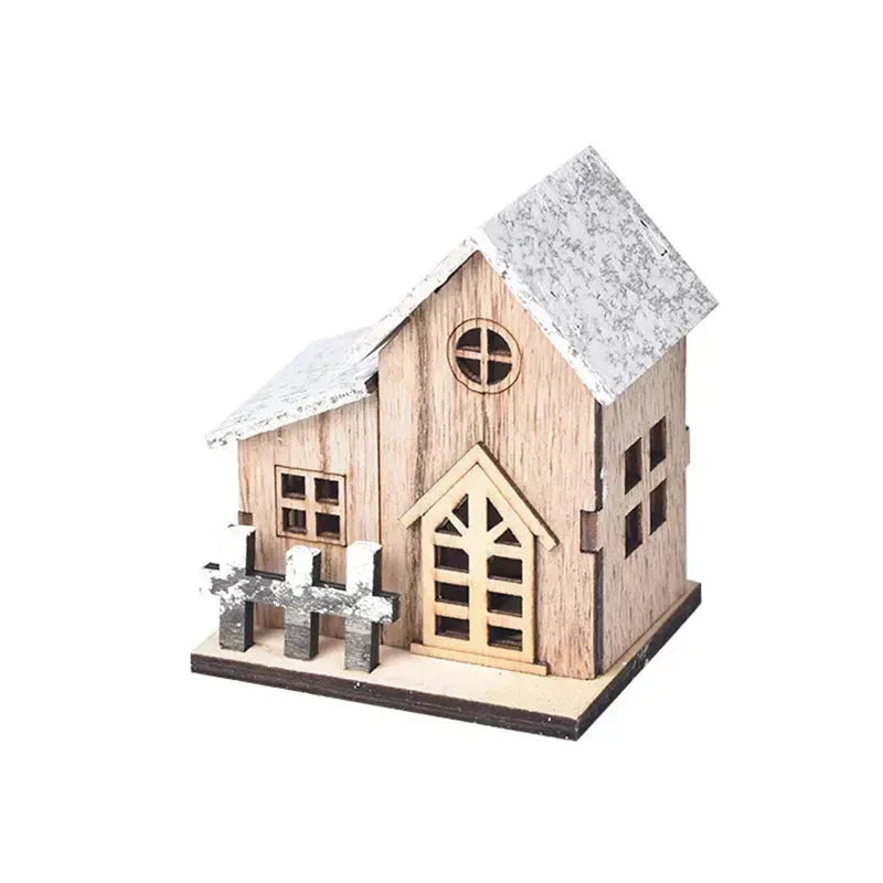 FrostGlitter Christmas Lanterns - Enchanting House-shaped Christmas Decoration for a Magical Atmosphere Kalsten