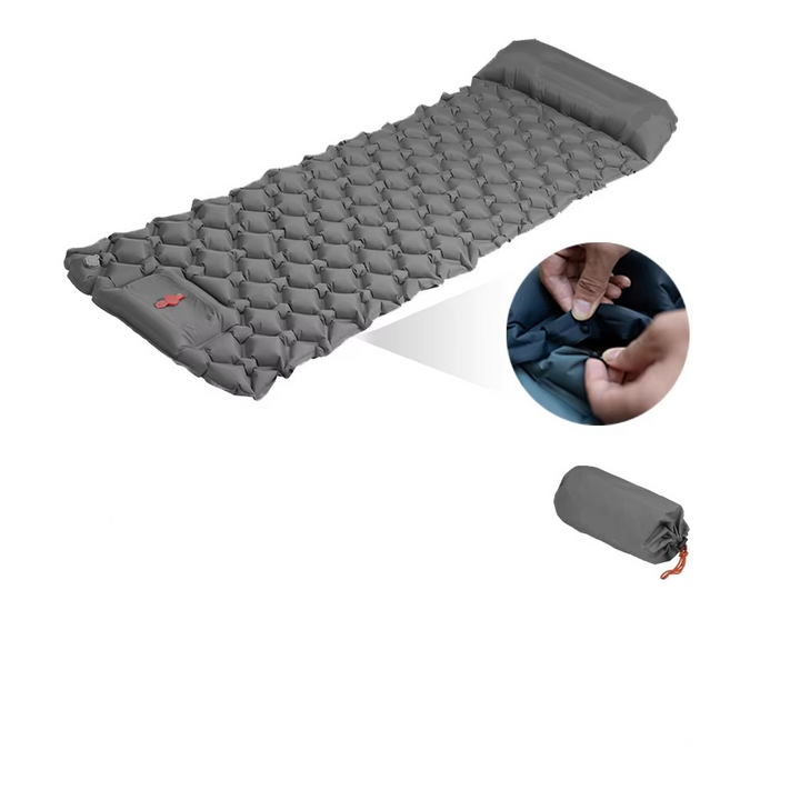 Kalsten | Inflatable Camping Sleeping Pad with Built-in Pillow Self-Inflating Air Cushion for Hiking and Outdoor Travel