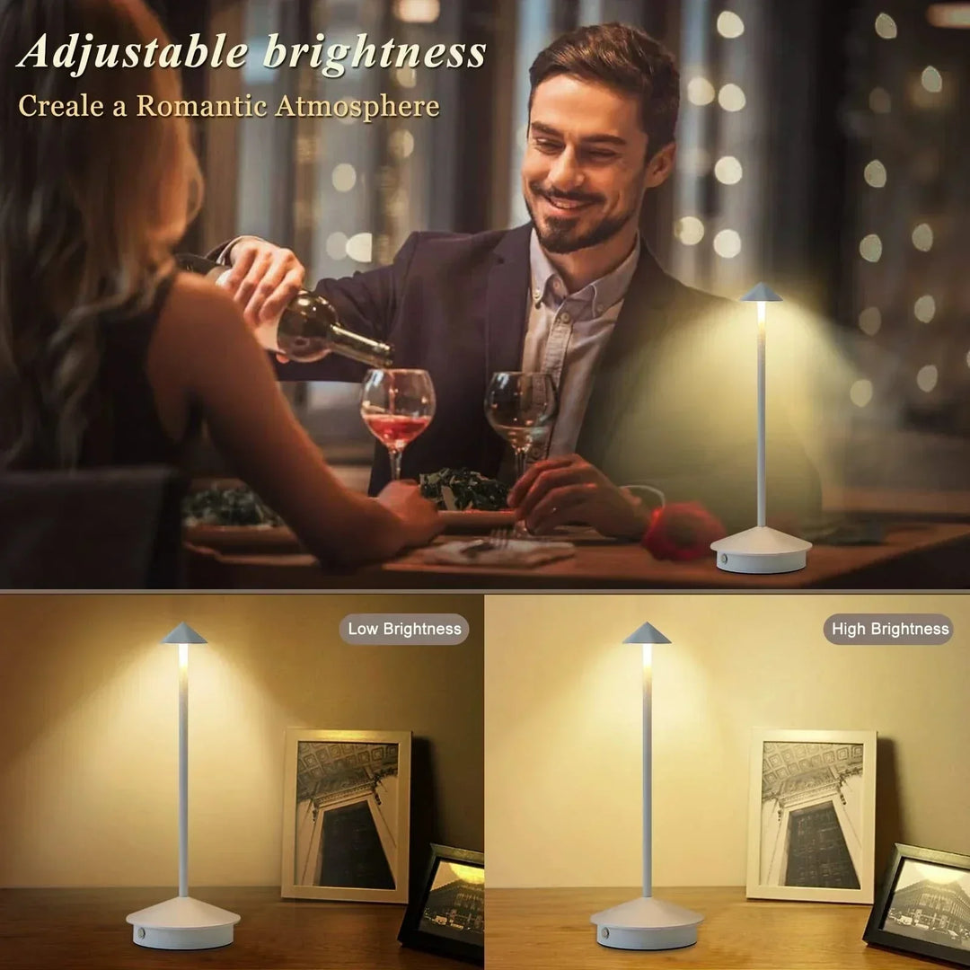 Rechargeable Table Lamp Creative Dining Room Touch Led Hotel Bar Coffee Pina Pro Table Lamp Decorative Desk Lamp | Kalsten