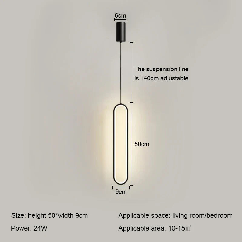 Modern LED Ring Pendant Light | Nordic Luxury Chandelier for Living Room, Bedroom, and Bar | Kalsten