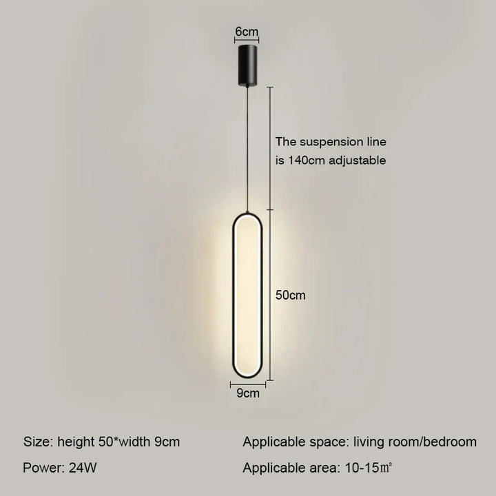 Modern LED Ring Pendant Light | Nordic Luxury Chandelier for Living Room, Bedroom, and Bar | Kalsten