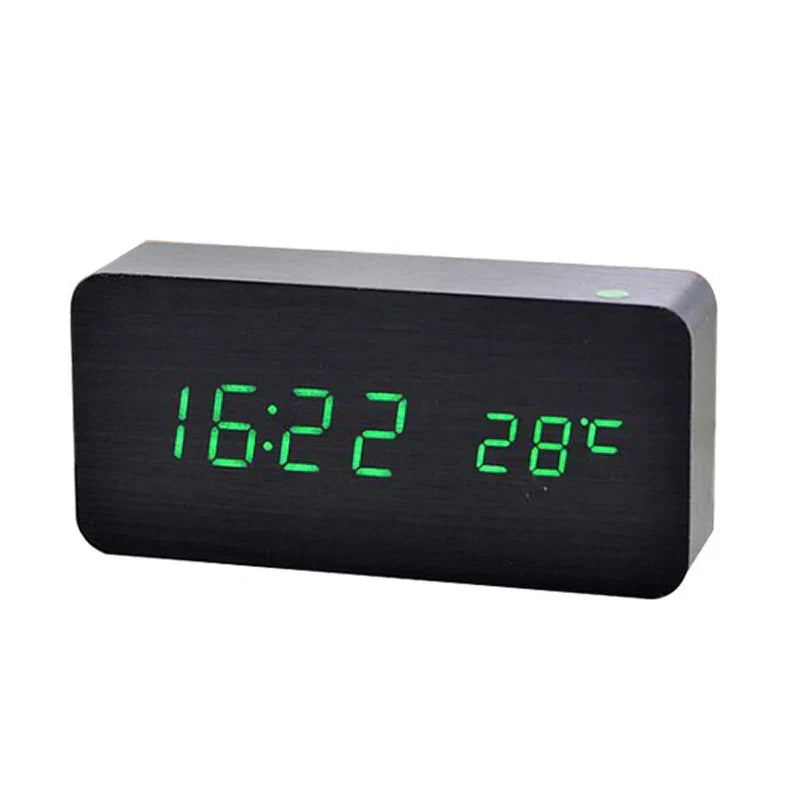 LED Digital Alarm Clock with Temperature