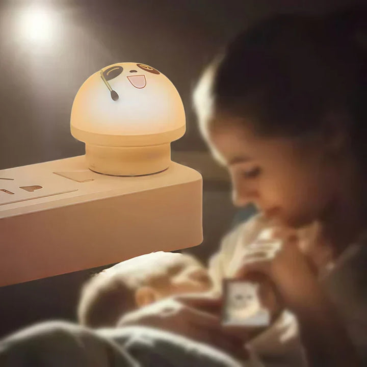 Cute Panda Voice-Controlled LED Night Lamp | Kalsten