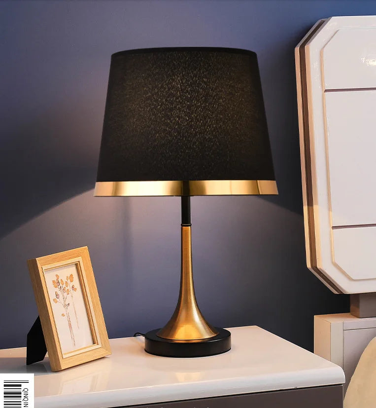 European Retro Bedroom Bedside Table Lamp - Modern American Decorative Lighting Fixture | Kalsten