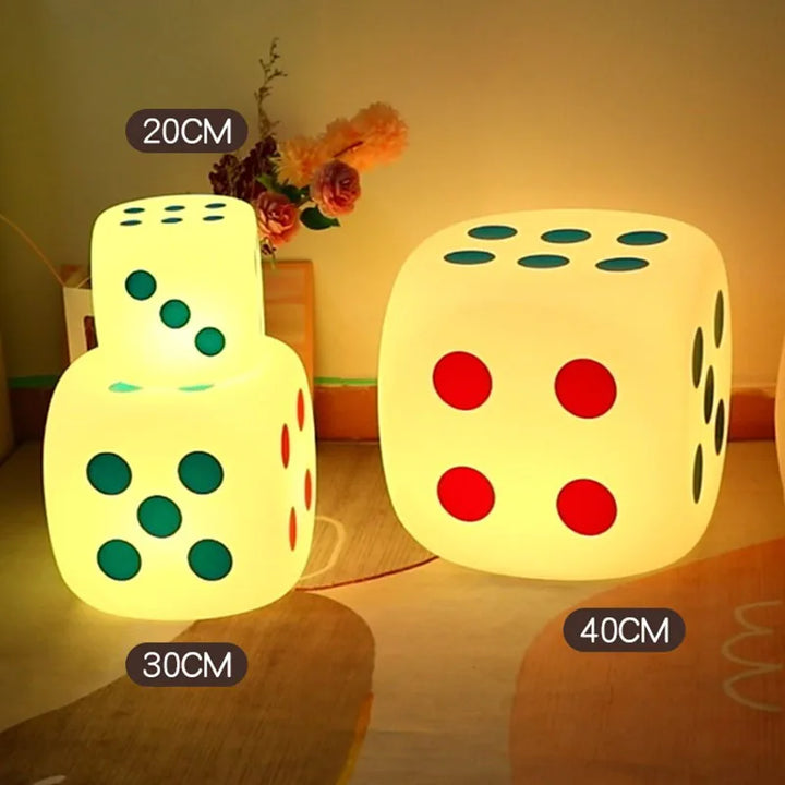 Huge Dice Bedside Atmosphere Floor Table Lamp | Kalsten