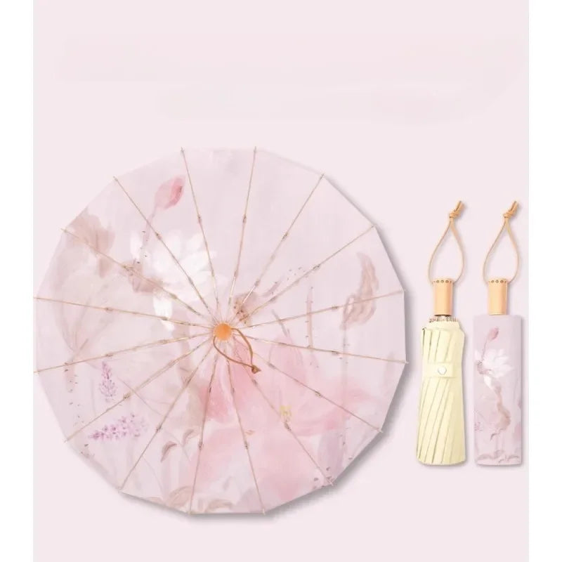 Handmade Bamboo Calligraphy Umbrella | Kalsten