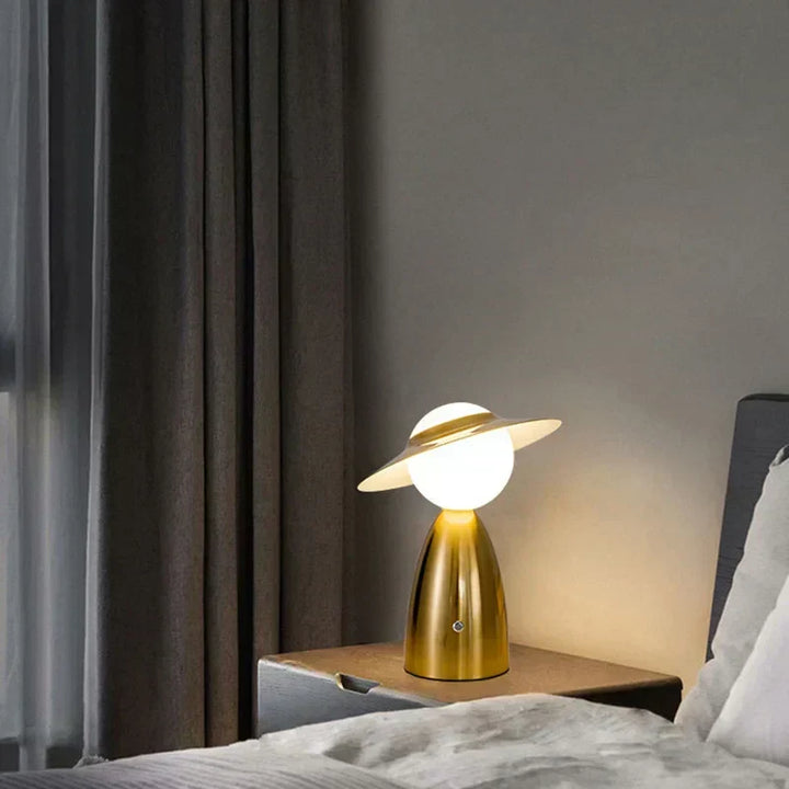 Battery Table Lamp Man with Hat | Kalsten