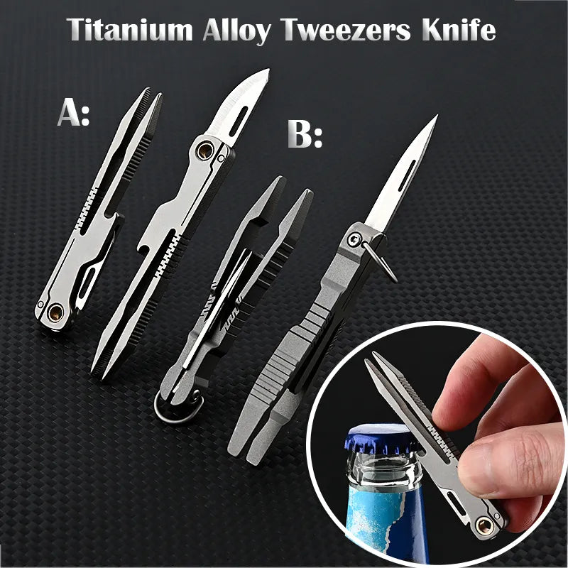 All Day Titanium Tweezer Knife Multifunctional Tool | Kalsten