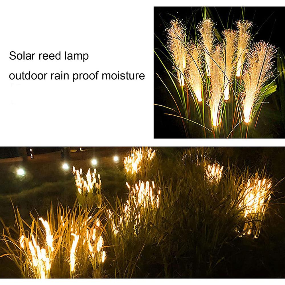 Solar Reed Waterproof Fiber Patio Lights | Kalsten