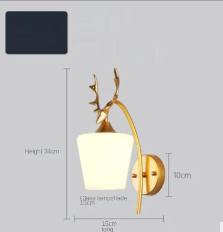 Modern LED Gold Glass Ball Wall Lamp for Indoor Lighting Decoration | Kalsten