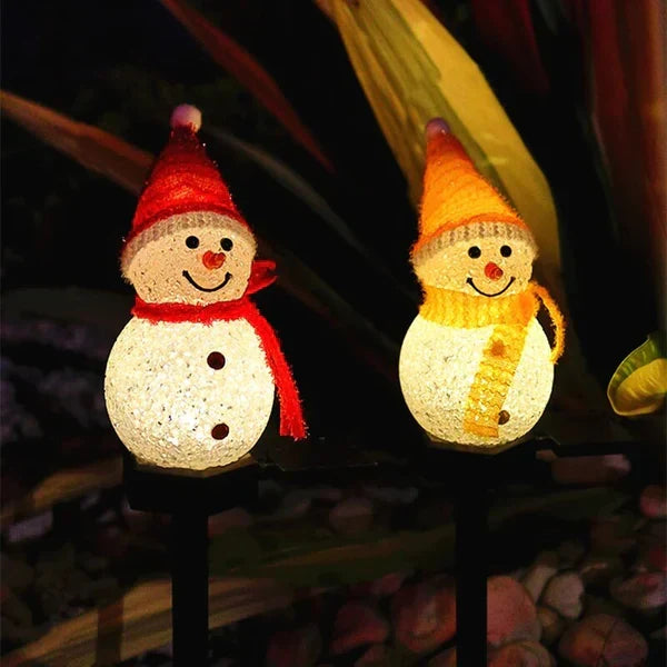 Solar-Powered Snowman Lamp - SolarSnow | Kalsten