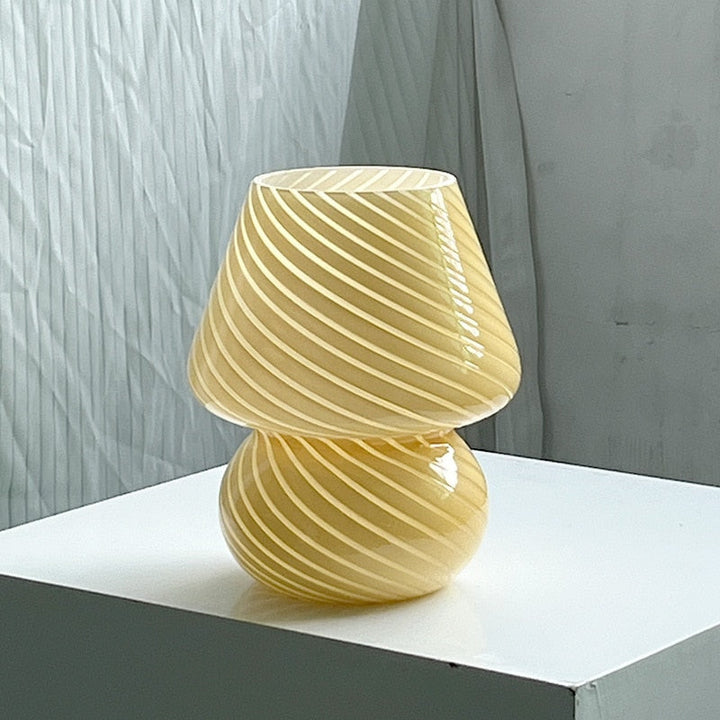 LED Desk Lamp in Mushroom Shape made of Glass | Kalsten