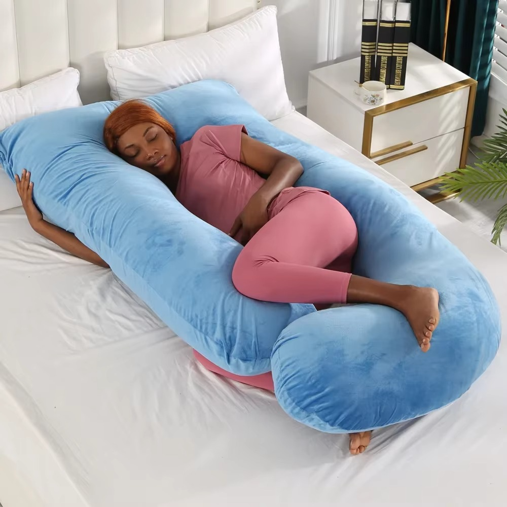 Kalsten | J-Shaped Maternity Support Pillow for Side Sleeping and Breastfeeding