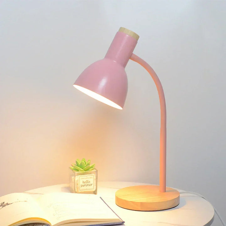 Autumn and Winter Lighting | Nordic Creative Wood Art Iron LED Desk Lamp - Moxie | Kalsten