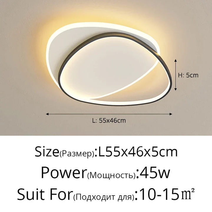 Modern LED Chandelier – Dimmable Indoor Lighting for Bedroom, Living Room, Study, and Home Decoration, 110V/220V | Kalsten