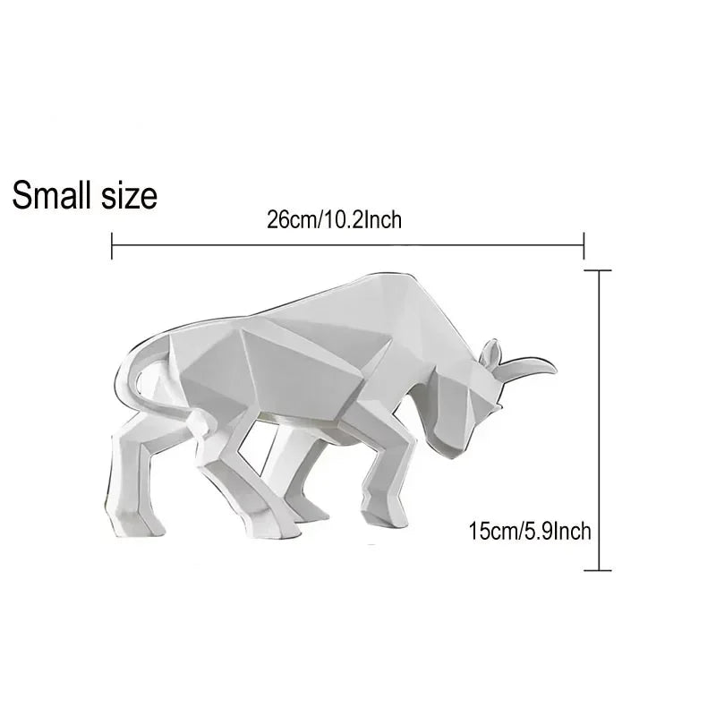 Kalsten | ToroArte Bull Sculpture | Nordic Design | Resin Figure Modern | 35 cm / 26 cm