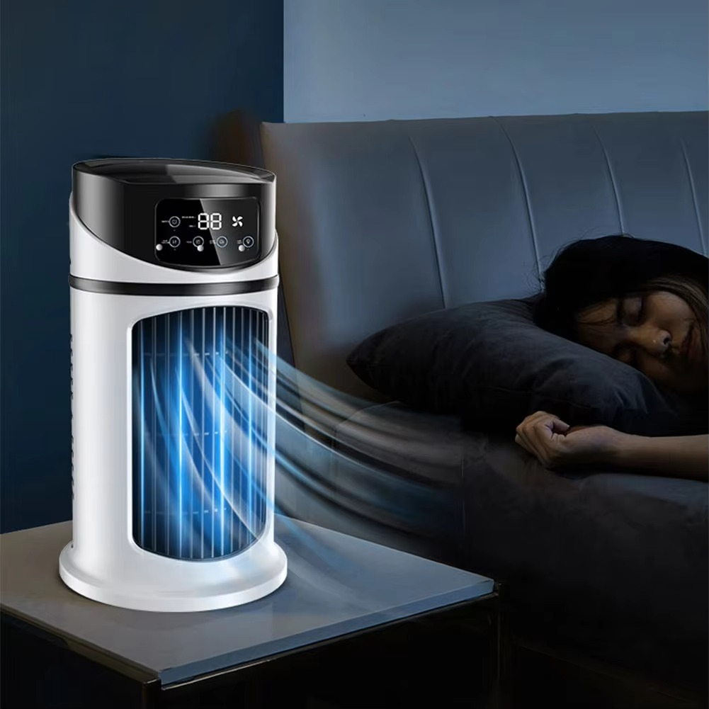 Portable Air Cooler Fan with Humidifier & Dust Filter – USB Powered Mini AC for Home & Office | Kalsten