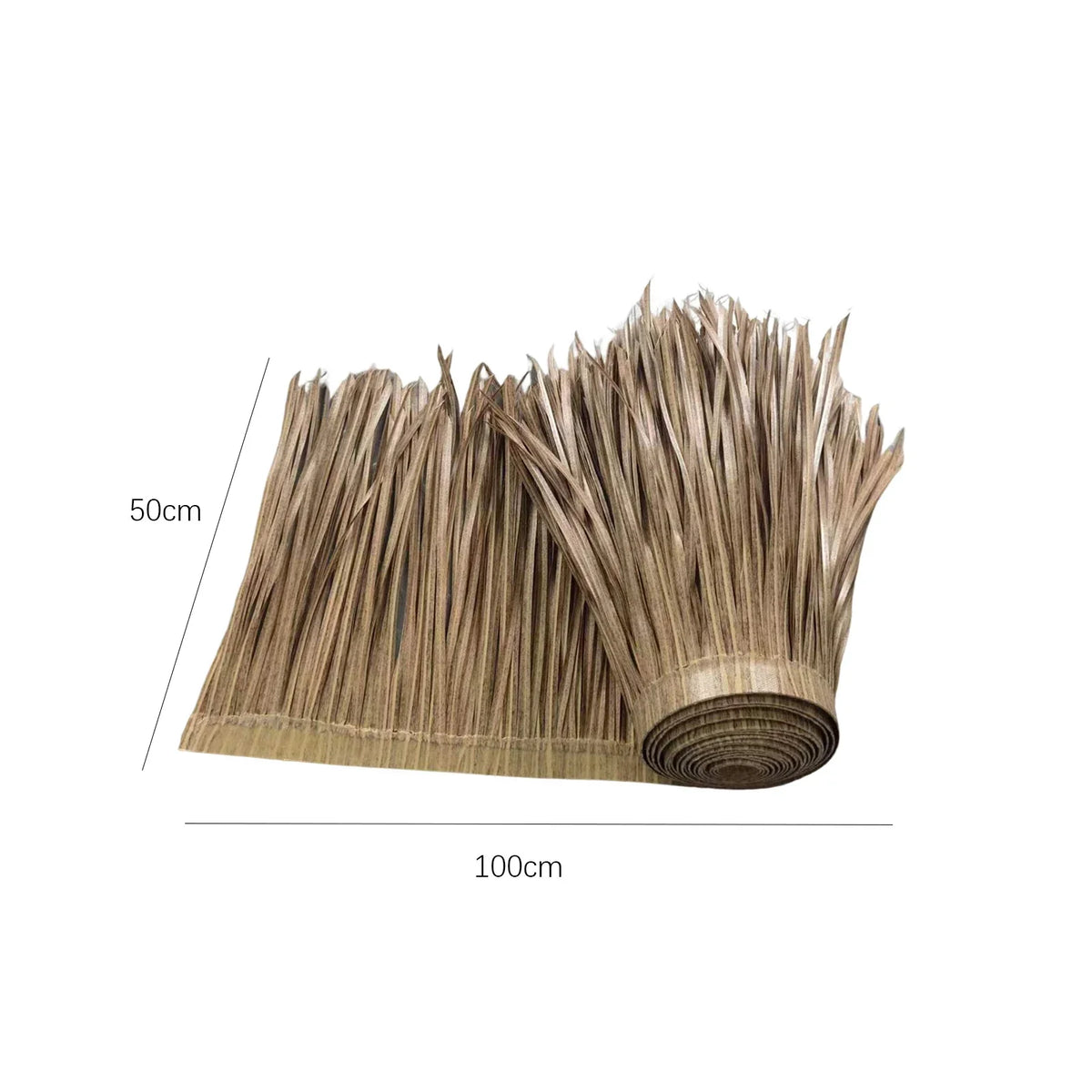 Brehn | TROPISHIELD Artificial Palm Thatch | UV-resistant & weatherproof | 100×50 cm | For DIY roofs, parasols, Tiki bars & garden sheds