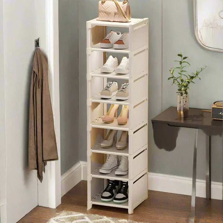 Kalsten | Space-Saving Metal Frame Shoe Rack with 6/8 Layers – Liora