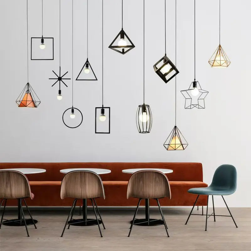Nordic Black Pendant Light – Vintage Industrial Hanging Lamp for Kitchen Island, Cafe, Bar, and Dining Room | Kalsten
