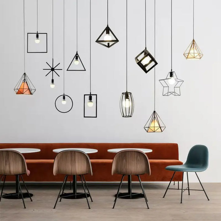 Nordic Black Pendant Light – Vintage Industrial Hanging Lamp for Kitchen Island, Cafe, Bar, and Dining Room | Kalsten