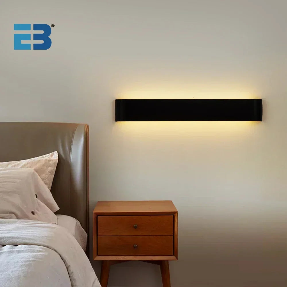 Modern Wood LED Wall Lamp – Bedroom & Kitchen Lighting