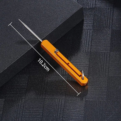 Compact Titanium Outdoor Defense Tool Keychain | Bowlift
