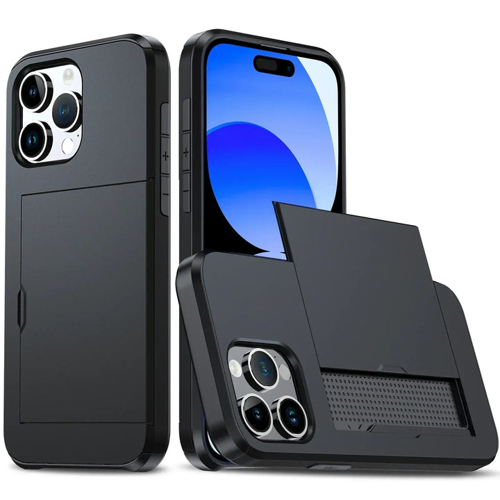 Kalsten | LuxShield iPhone Case with Card Holder | Slim Design | Card Storage | Protection & Style