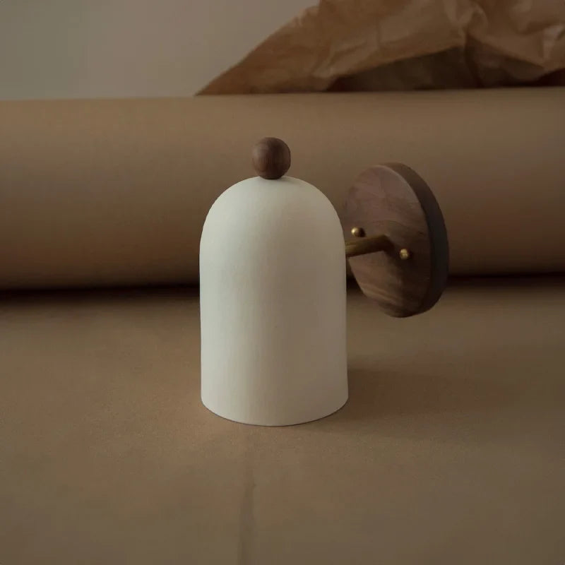 Skanto | TimberSoul – Wabi-Sabi Walnut Wall Lamp for Natural Atmosphere