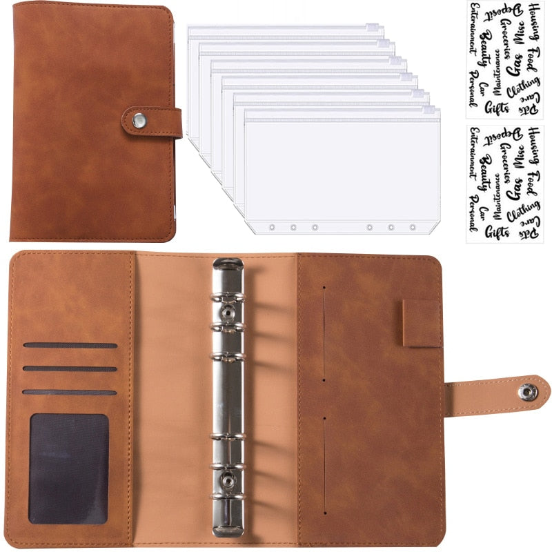 Kalsten | Financial Planner Leather Multi Pocket Bill Organizer Notebook