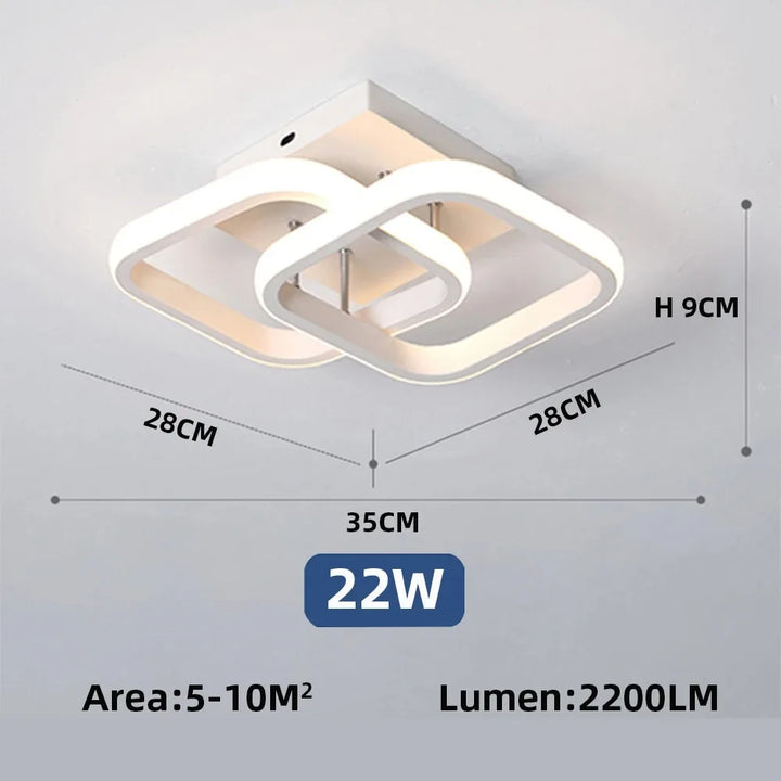 LED IRALAN Corridor Ceiling Chandelier | Kalsten