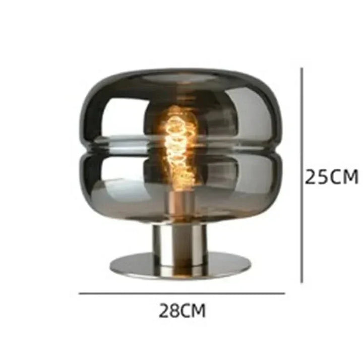Scandinavian Glass Table Lamp – AuroraForm E27 | Kalsten